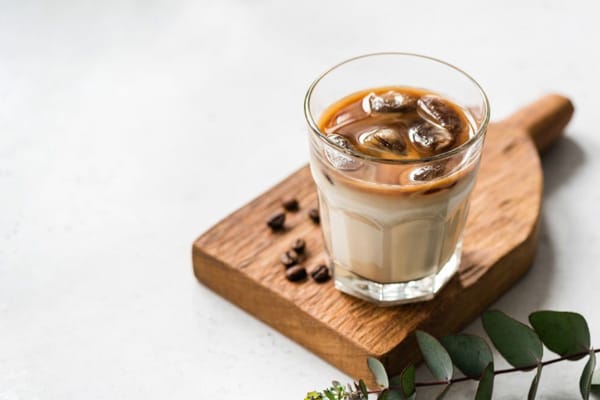 brewing coffee in milk